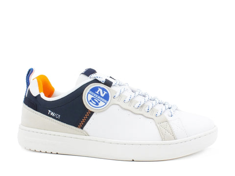 NORTH SAILS Sneaker White Navy Orange TW-01FLEX-030