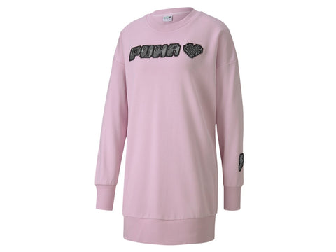 PUMA Digital Love Dress Maxi Felpa Lilac Snow 59706995