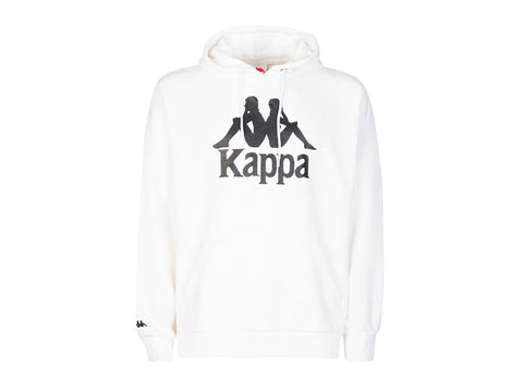 KAPPA Authentic Tenax Felpa Uomo White Black 3111GBW
