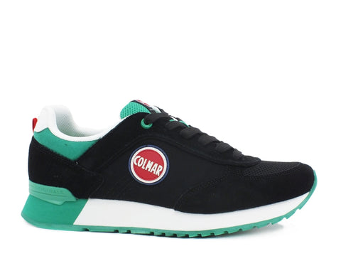 COLMAR Travis Colors Sneakers Black Green TRAVISCOLORS005