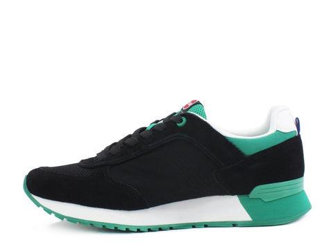 COLMAR Travis Colors Sneakers Black Green TRAVISCOLORS005