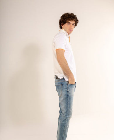 MARKUP T-Shirt Polo White Multi MK79168