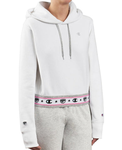 CHAMPION By Chiara Ferragni Felpa Cappuccio White 113564