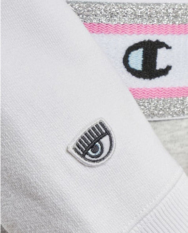 CHAMPION By Chiara Ferragni Felpa Cappuccio White 113564