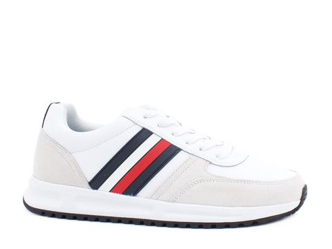TOMMY HILFIGER Hodern Corporate Leather Sneakers White FM0FM02662