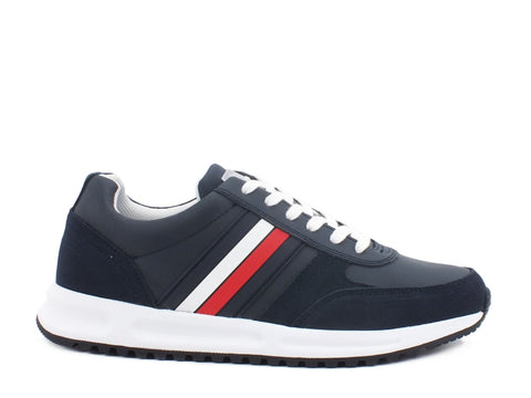 TOMMY HILFIGER Hodern Corporate Leather Sneakers Desert Sky FM0FM02662