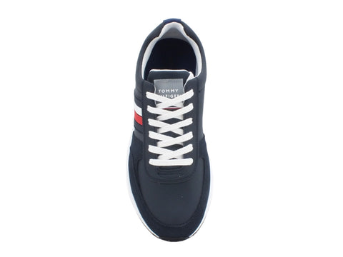 TOMMY HILFIGER Hodern Corporate Leather Sneakers Desert Sky FM0FM02662