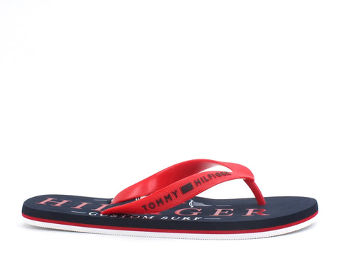 TOMMY HILFIGER Nautical Print Beach Sandal Ciabatte Primary Red FM0FM02699