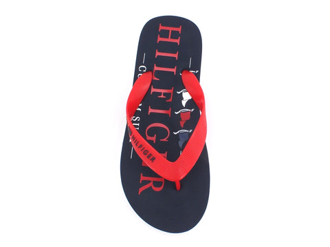 TOMMY HILFIGER Nautical Print Beach Sandal Ciabatte Primary Red FM0FM02699