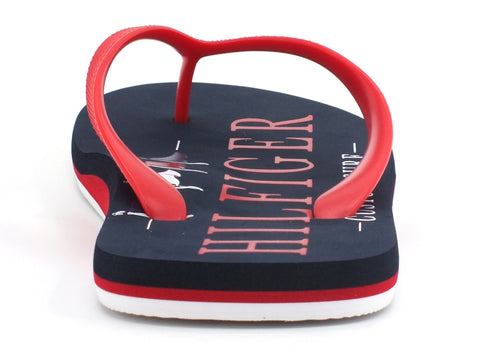 TOMMY HILFIGER Nautical Print Beach Sandal Ciabatte Primary Red FM0FM02699