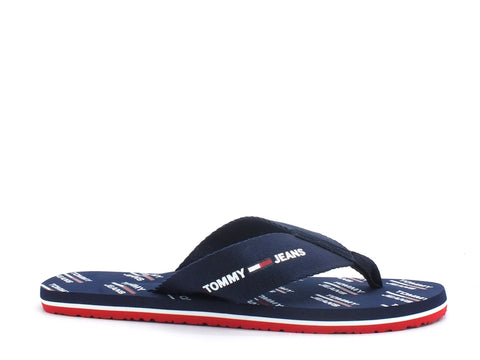 TOMMY HILFIGER Beach Sandal Print Ciabatta Twilight Navy EM0EM00451