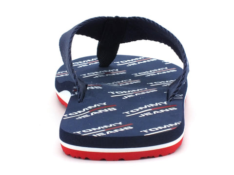 TOMMY HILFIGER Beach Sandal Print Ciabatta Twilight Navy EM0EM00451