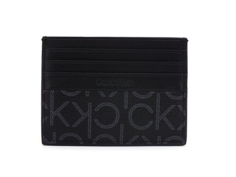 CALVIN KLEIN Portafoglio Carte Uomo Black Grey K50K505632