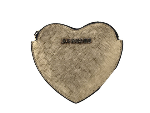 LOVE MOSCHINO Portafoglio Portamonete Cuore Oro JC5555PP06LQ0901