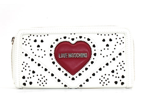 LOVE MOSCHINO Portafoglio Traforato Bianco JC5624PP0AKC110A