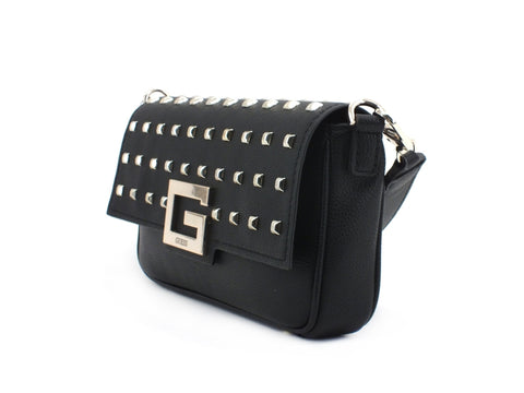 GUESS Brightside Borsa Logo Borchie Black VS758019