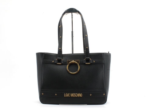 LOVE MOSCHINO Borsa Shopper Borchie Nero JC4062PP1ALR0000