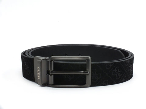 GUESS Cintura Uomo Reversibile Loghi Black BM7259LEA35