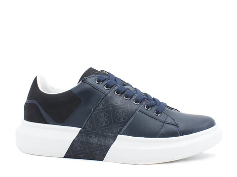 GUESS Sneakers Fascia Logo Blue Grey FM7SAIFAL12