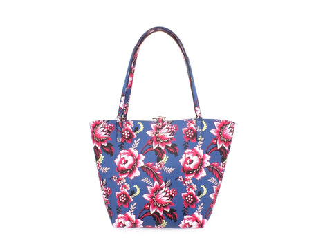 GUESS Alby Borsa Shopper Fiori Floreal Stone FL745523