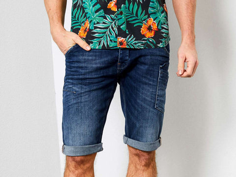 PETROL Bermuda Tasca Blu Jeans M-1000-SHO552