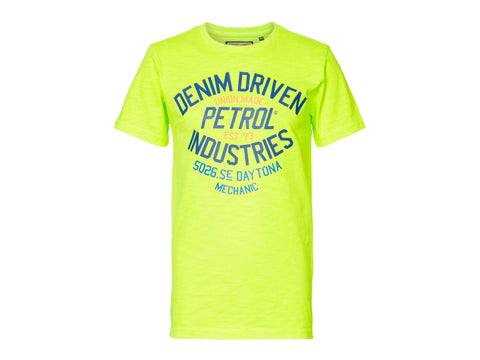 PETROL T-Shirt Logo Giallo Fluo M-1000-TSR603
