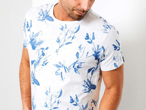 PETROL T-Shirt Fantasy White Blue M-1000-TSR628