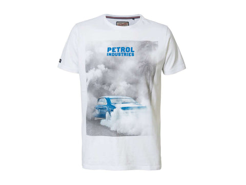 PETROL T-Shirt Stampa White M-1000-TSR624