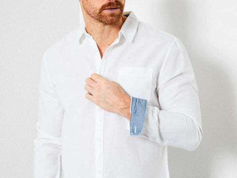 PETROL Camicia Uomo White M-1000-SIL400