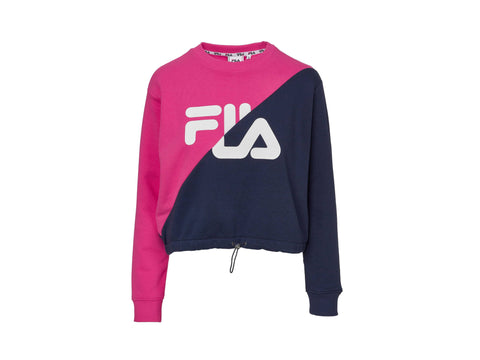 FILA Women Banji Cropped Sweet Felpa Pink Black Iris 687491