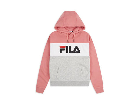 FILA Women Lori Hoody Felpa Bisque Grey White 687042
