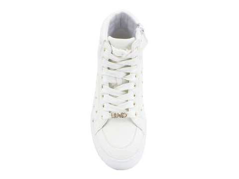 LIU JO Silvia 24 Sneakers Mid Borchiette White BF0089EX055