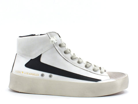 GUESS Firenze Sneakers Scarpe Hi White Black FM7FIMELE12