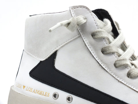 GUESS Firenze Sneakers Scarpe Hi White Black FM7FIMELE12