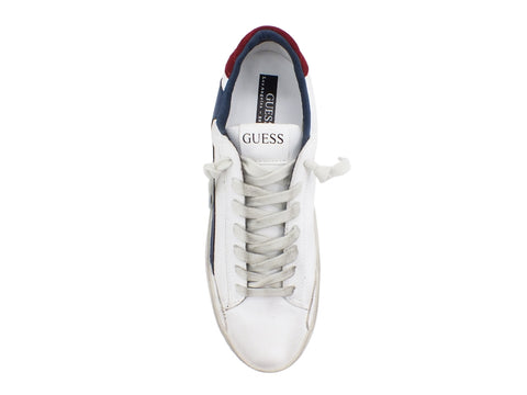 GUESS Firenze Sneakers Scarpe Hi White Blue FM7FIRELE12