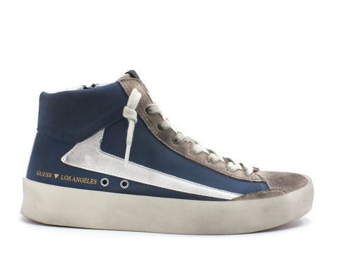 GUESS Firenze Sneakers Scarpe Hi Blue FM7FIMESU12