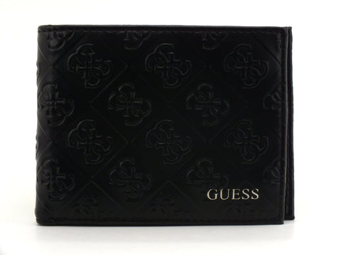 GUESS Portafoglio Portacarte Loghi Uomo Tessuto Black SMDNLELEA24
