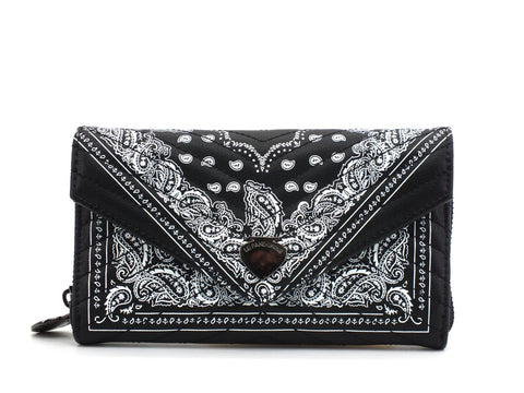 LE PANDORINE Bandana Wallet Portafoglio Black PE20DAW02502-01