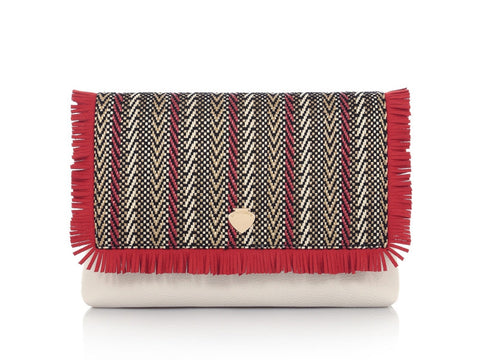 LE PANDORINE Guadalupa Pochette Frange Multi Coral PE20DAZ02505-04