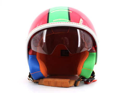 LAKE L4K3 Casco Jet Visiera Corallo Fluo
