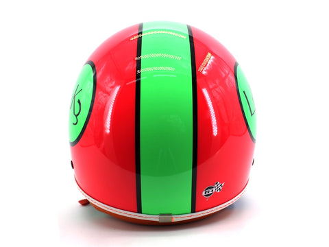 LAKE L4K3 Casco Jet Visiera Corallo Fluo
