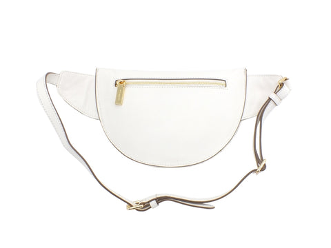 NANNINI Casual Suede Marsupio Off White 16270A