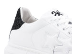 Load image into Gallery viewer, 2STARS Sneakers Glitter White Black 2SD2885