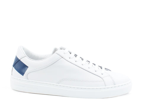 BRIMARTS Sneakers Uomo Pelle Bianco Navy 417808