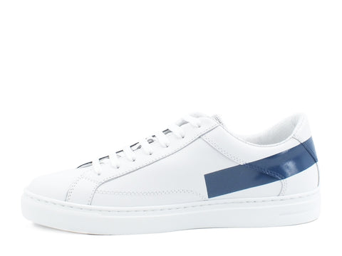 BRIMARTS Sneakers Uomo Pelle Bianco Navy 417808