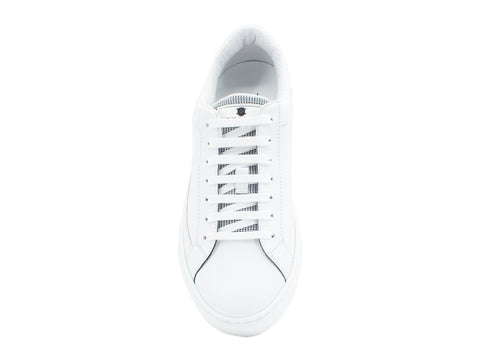 BRIMARTS Sneakers Uomo Pelle Bianco Navy 417808