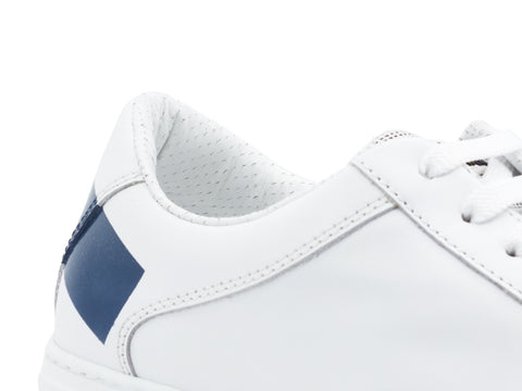 BRIMARTS Sneakers Uomo Pelle Bianco Navy 417808