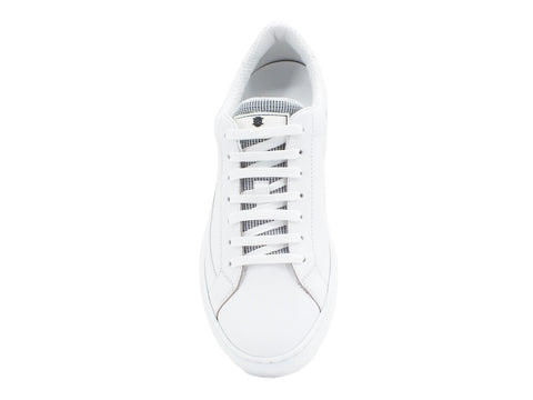 BRIMARTS Sneakers Uomo Pelle Bianco Beige 417808