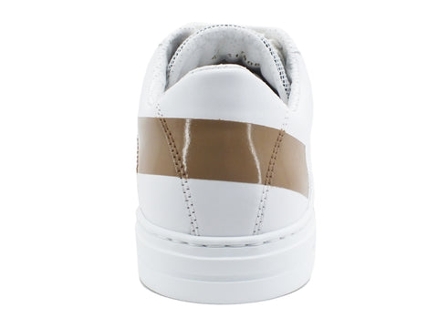 BRIMARTS Sneakers Uomo Pelle Bianco Beige 417808