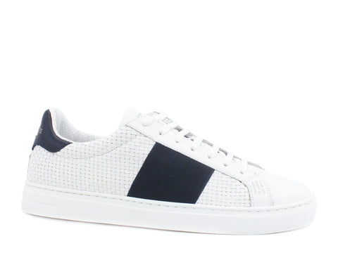 BRIMARTS Sneakers Uomo Pelle Bianco Navy 442808